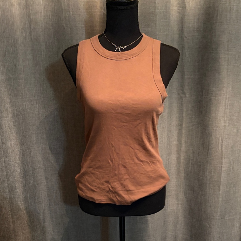 Madewell Women's Sleeveless Tank Top in Rusty Brown